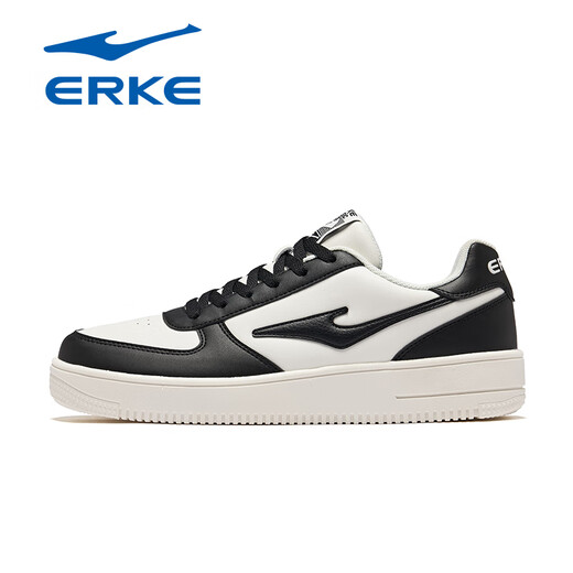 Hongxing Erke Board Shoes Summer 2025 Nuevos zapatos livianos para hombres Zapatos de cuero zapatillas de zapatillas bajas zapatillas casuales blancos hombres 1477 blanco y negro (Air Force) 40 Directo Directo Oficial