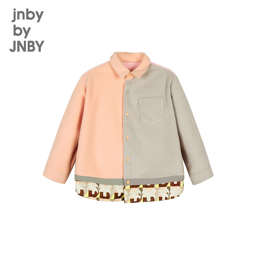jnby by JNBY江南布衣童装摇粒绒衬衫H型假两件拼接秋冬男女童儿童1O0212570 681/淡雅粉 150cm