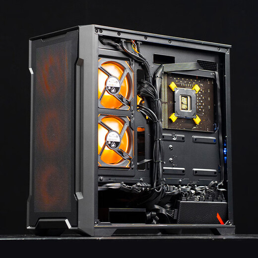 Gigabyte Core I5 ​​12400F/RTX5060TI/3060/RX6500xt Desktop Home Office Network Game E-Sport Live Broadcast LOL Black Mythos Wukong Computer Host Complete Maschine i5 12400f 丨 Optional unabhängige Grafikkarte