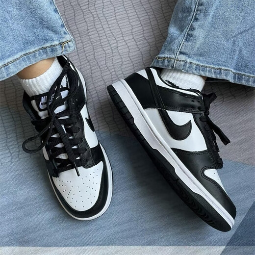 耐克（NIKE）DUNK low 黑白熊猫男女潮流防滑耐磨轻便舒适低帮休闲运动板鞋 DD1503-101 38.5