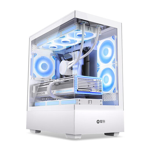 AMD Ryzen 5 7500F/5060Ti live AIPC design e-sports game computer host desktop full set diy assembly computer complete machine rendering and editing R5 7500F RX7650GRE configuration five 3A game e-sports sea view room