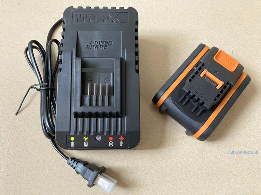 原装威克士20v锂电池包WA3551 WA3553橙色系列 WA3880充电器 20V 3.0A款 带电量显示 进