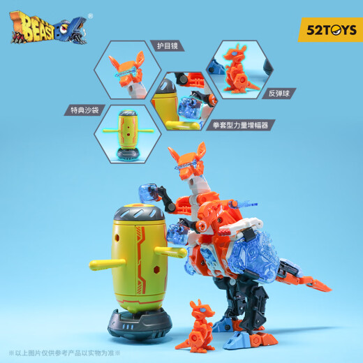52TOYS BEASTBOX猛兽匣系列反弹球 袋鼠拼装变形模型国创机甲手办礼物 猛兽匣系列反弹球袋鼠（带特典）