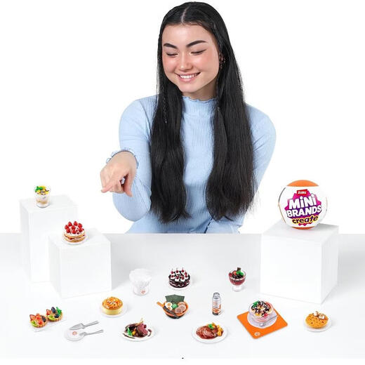 Rongdafeng Szuru Food Ball Cooking Master Kitchen usware Homemade Food Mini Mini Ornaments Cinq fois surprise Board Box Toys Food Cooking Ball Random Three (pas de répétition)
