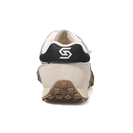 Saturday (St&Sat) children's shoes, girls' sports shoes, autumn and winter new velvet cotton shoes, outdoor hiking shoes, children's shoes, boys' shoes, Aurora Silver, velvet, size 31