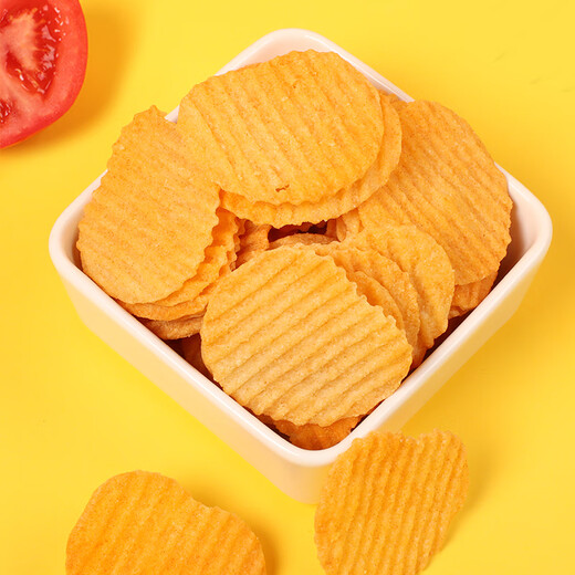 Ganyuan brand baked potato chips non-fried 186g original steak flavor tomato original cut mixed snack snack puffed food