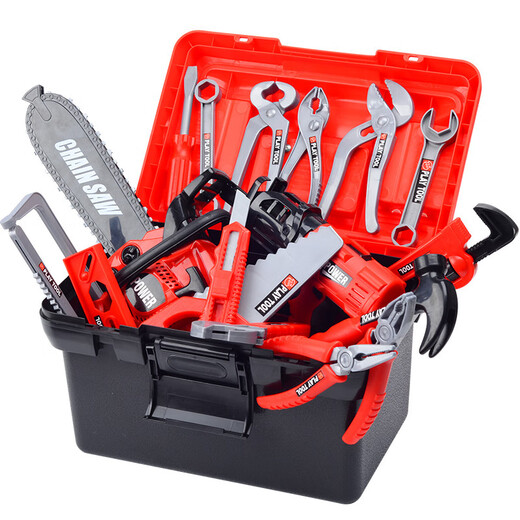 Yuanqi Children's Fun Screw Screw Toys 1-3 Years Old Power Tool Box Children's Household Decoration Simulation Repair Toys Boy Gift Tool Set 41-Piece Set [with Electric Drill]