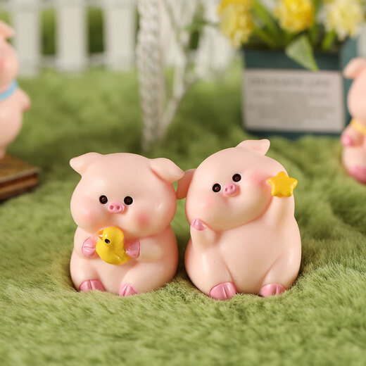 Micro landscape ornaments, succulent ornaments, sweet dream raincoat, piggy backpack, cute little animal ornaments, car ornaments, backpack, piggyback