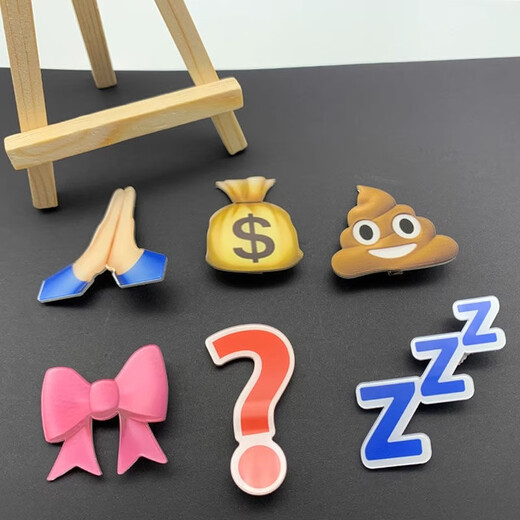 Maimid's weird and weird hairpins, sweaty and speechless water drops, Internet celebrity expression packs, emoji hairpins, hairpins, cute and funny headwear, random 12 pieces