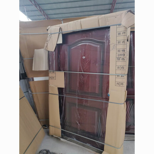 勤凯加厚防盗门出租房门进户门入户门车库门安全门阳台门公寓门钢制门 1.97*0.86米 外包边 右外开