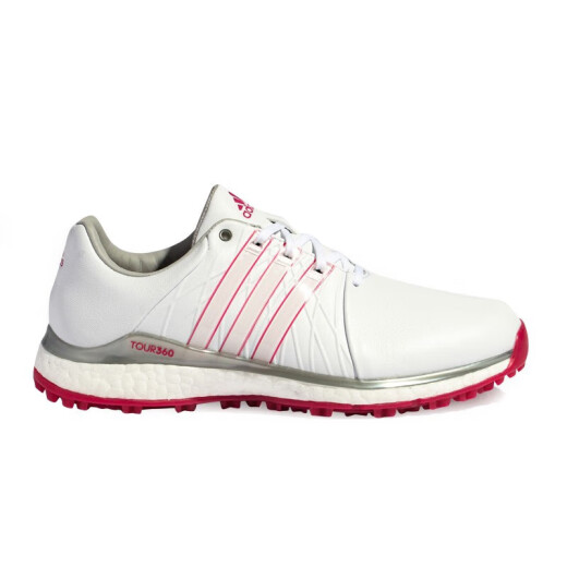 [Limited Edition Flagship Authentic] Adidas Adidas Golf Shoes for Men and Women Summer 21 New BOA Button Sports Outdoor Golf Running Shoes for Men FW5617 Purple/Spotted Red/White 41 Code=7.5