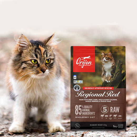 Orijen Original Prey Craving Red Meat Ten Kinds of Meat for Fattening and Blushing Adult Cats General Cat Food 5.4kg Fattening and Meaty Red Meat Cat Food 1.8kg 2025-07-18