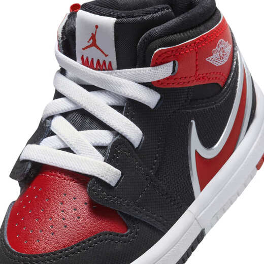 耐克（NIKE）Jordan官方耐克乔丹男女童婴童运动鞋易穿脱宝宝中帮缓震FQ1283 006黑/大学红/白 23.5
