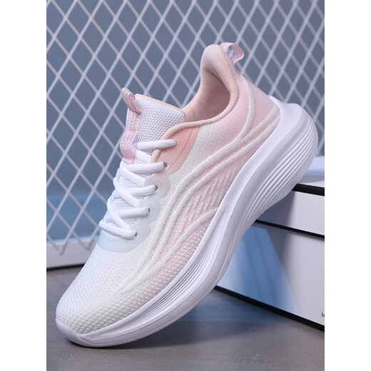 Yxyr Sportspezifische Spezialschuhe für die High School -Aufnahmeprüfung Frauen Militär Training Sportschuhe Junior High School -Schüler -Laufschuhe Super Light Schuhe Schüler -Laufschuhe Bunte Pulver 829 36 Standard -Code -Sammlungssocken Socken