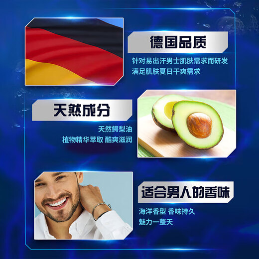 Nivea rolling ball antiperspirant to reveal underarm odor antiperspirant men's roll-on deodorant can be used as perfume women's dry (men) marine cold fragrance 50ml 3 pieces