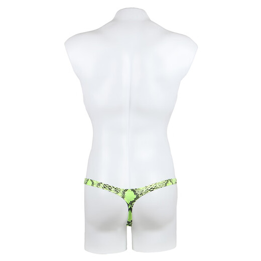 Kang Mengdi sexy underwear men's bed sexy temptation large size gay special thong hot open crotch sexy free to take off MP231 green 2XL (recommended 161-180Jin Jin equals 0.5 kg)