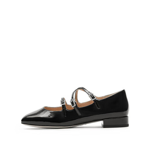 Symphony Yang Mi 2025 Alice Mary Jane French single shoes EUE04AQ5 Qianjin Black 39