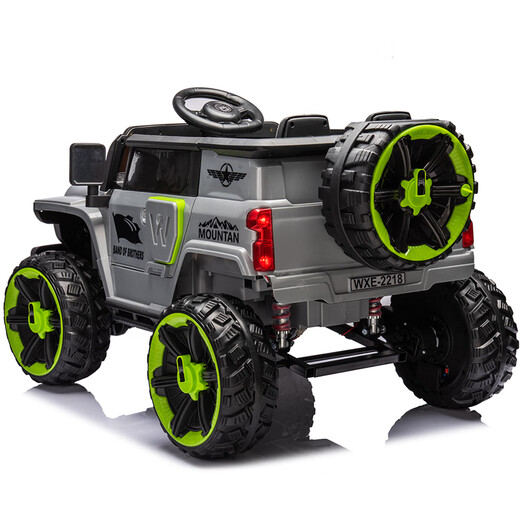 Wenxier Tank 300 Vehículo eléctrico infantil para niños Vehículo fuera de la carretera Vehículo fuera de la carretera Niño de dos personas y femenino Control remoto Los adultos de juguete pueden tomar un carro para niños blancos] llano suave luminoso de cuatro ruedas 12a control remoto de batería grande