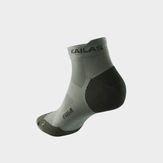 KAILAS Men's Ultra Low Cut Running Socks KH2402104 Military Green M