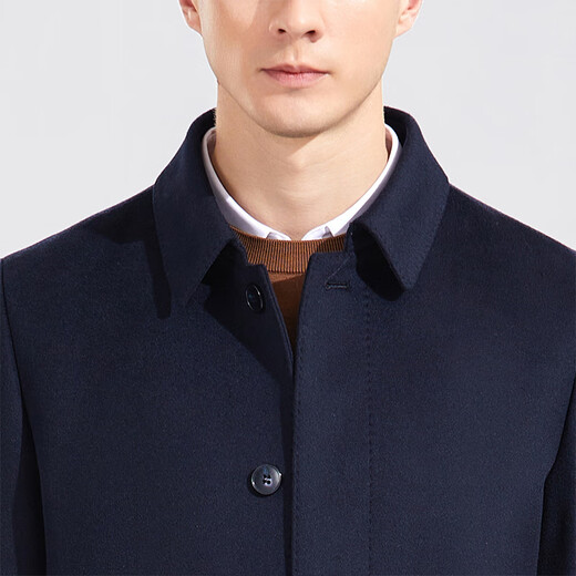 
Antonio [pure cashmere liner/removable] thickened mid-length cashmere wool coat for men's business tweed jacket