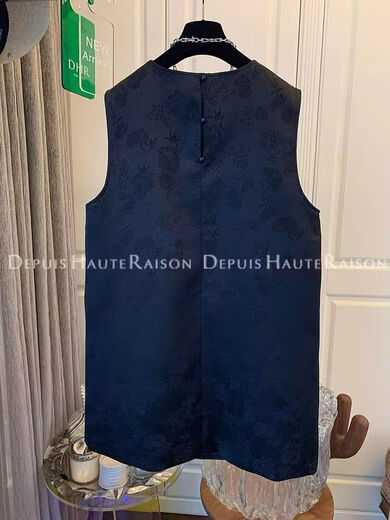 Nanbowan New Chinese Jacquard pendentif haut de gamme chinois de style chinois robe veste femme de femme à la robe droite mm douce noir (super fée petit sens de conception de style de saveur) 3884 xl 125150jin [Jin est égal à 0,5 kg]