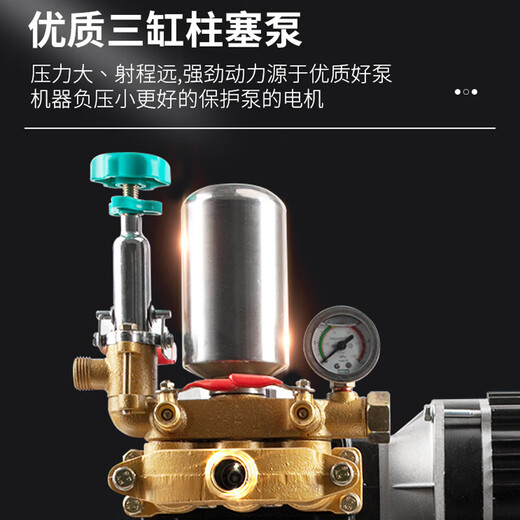 Electric vehicle sprayer for agricultural use, fully automatic 48V60V, new high-pressure sprayer for fruit trees, new pesticide sprayer, 48/60V dual motor + 200m pipe