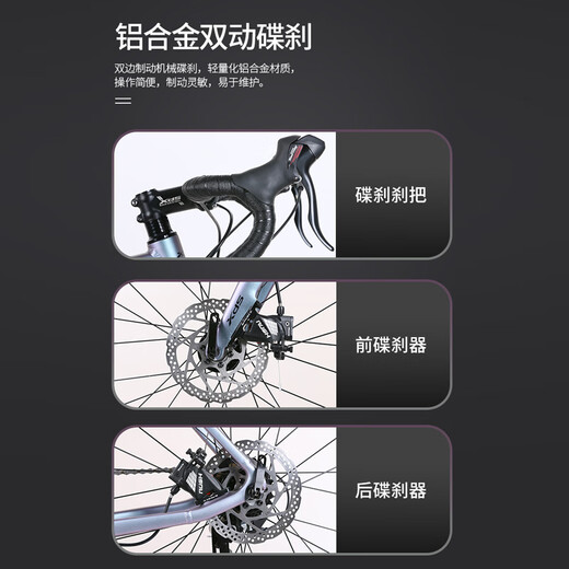 喜德盛（xds）【门店提车】公路自行车RT280超轻铝合金车架14速禧玛诺变速 太空灰/黑 700C*440