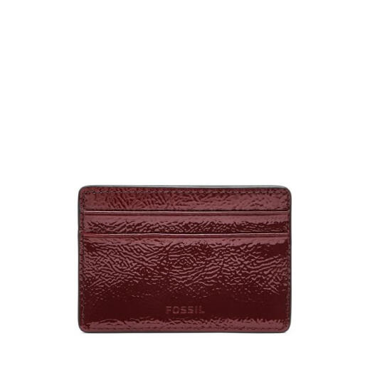 Fossil/化石Steven女士卡包小巧时尚便携手拿包奢侈品潮牌SL10026631 Red Mah0gany os