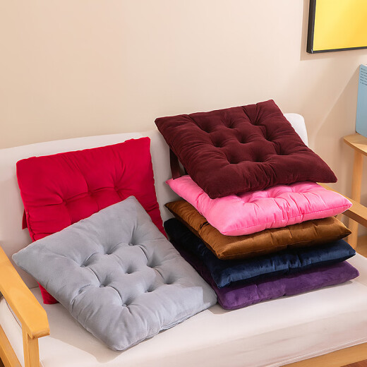 Werbedickte Kissenstuhlkissen Kissen Kissen verdickte Herbst- und Winter allgemeine Studentenstuhl Doppelseite-Short Plüschgrau 3893 Universal Modell 40*40 cm