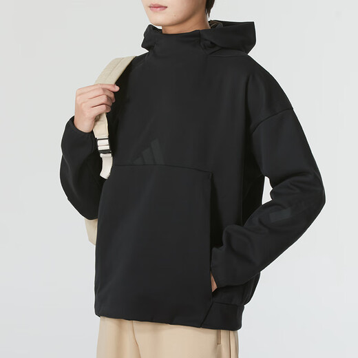 阿迪达斯 （adidas）卫衣男装2024春秋季新款运动服Z.N.E针织连帽男士上衣套头衫JE753 JE7537黑色 S