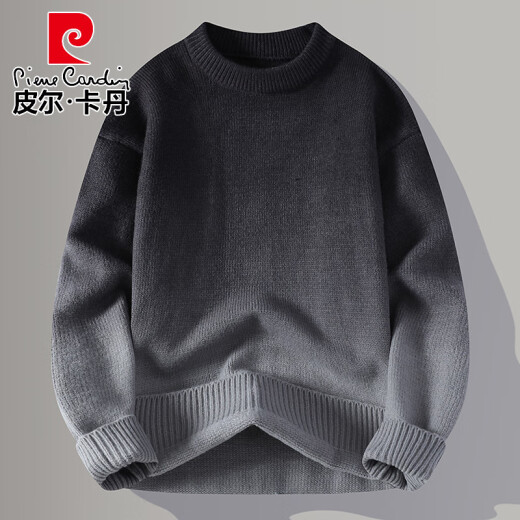 
Pierre cardin (pierre cardin) year of zodiac red sweater men's autumn and winter 2025 new thickened warm sweater round neck high-end sweater 9738 black and white 2XL about 150-170 Jin [Jin equals 0.5 kg] can be worn