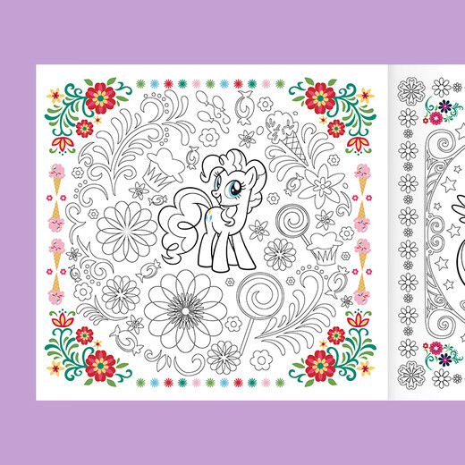 First-class children's coloring paintings for boys and girls cartoon pictures for drawings for graffiti coloring book for little pony and baoli enlightenment
