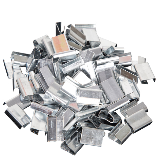 Work partner Packing buckle steel buckle 1608 type 1kg (about 180 pieces) Packing buckle iron buckle plastic steel packing belt buckle galvanized anti-slip belt serrated tightening buckle sealing buckle