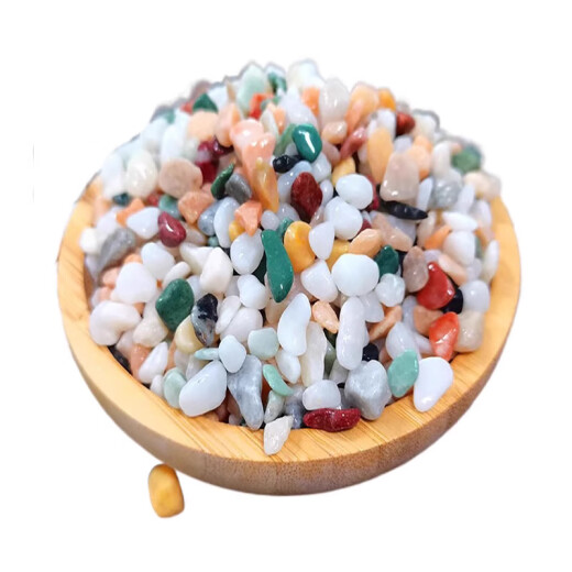 Pilot fish tank bottom sand landscaping stone multicolored stone stream stone aquarium turtle tank multi-succulent decoration colorful raindrops and goose eggs