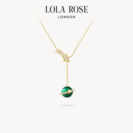 LOLA ROSE Heliocentric Series Women's Necklace Light Luxury Birthday Gift for Girlfriends on Holidays LR50606-Malachite