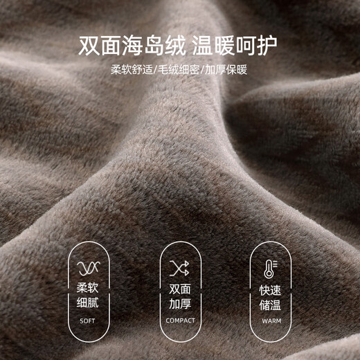 
Modal pajamas men's autumn and winter thin velvet coral velvet home clothes pullover men's spring and autumn thickened island velvet suit J9871 XL [Suggested 140-160Jin [Jin equals 0.5 kg]]