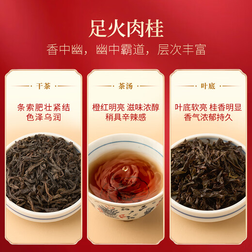 中茶海堤茶叶 岩茶肉桂茶老枞水仙大红袍特级茶叶 福建乌龙茶 【臻印肉桂】足火125g*1罐