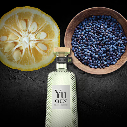 YUGIN【原瓶进口】法国欲蜜柚金酒洋酒马天尼调酒基酒 YuGin蜜柚金酒43% 700mL