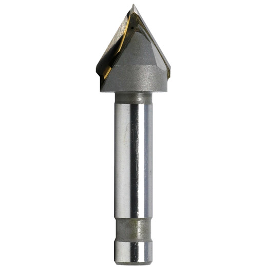 Yonghuan Og Couteau de chanfrein en alliage incrusté Poignée droite à travers le centre de soudage de soudage Blade conique 12356 degrés V-slot Tungsten en acier de mouture 459020 Handle 100 Longueur totale
