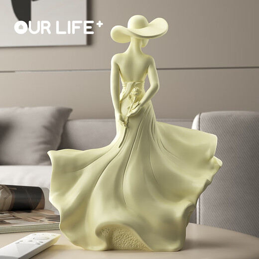 Ole's Light Luxurious Spring Breeze Phantom Character Art Ornament High-end Sculpture Living Room Study Entrance Wine Cabinet Home Accessories HT Phantom Goddess Ornament (Gift Box) Beijing Warehouse Quick Delivery