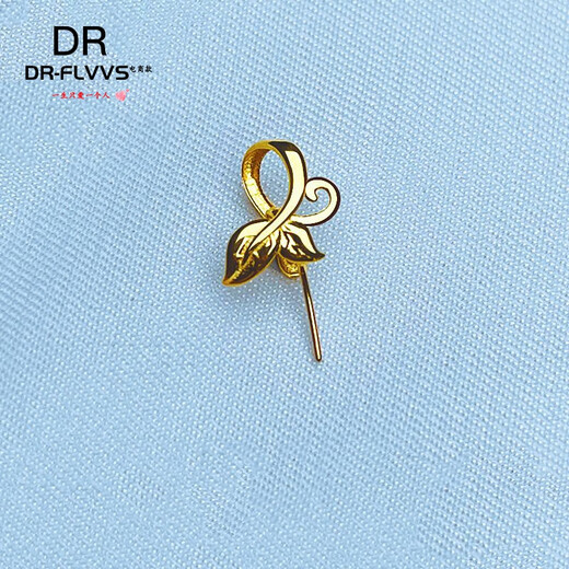 DR-FLVVS18k gold buckle leaf clip buckle 18 gold plated exquisite fashion versatile pendant buckle necklace leaf clip buckle