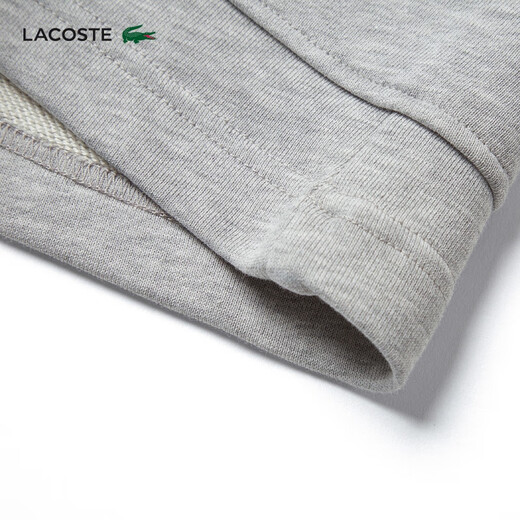 LACOSTE法国鳄鱼童装短裤夏季舒适简约百搭舒适纯色短裤|GJ7372 CCA/银灰色 150 12A
