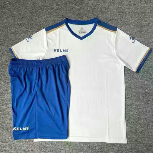 KELME (KELME) sports short-sleeved competition training quick-drying football suit men and women team uniforms breathable jerseys children 1048 white 3X socks 3XL adult