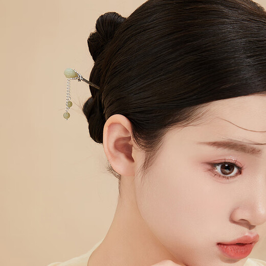 Kamalun (KAMALUN) hairpin for women 2025 new style ancient style hairpin new Chinese style high-end tassel step shake hairpin Hanfu hair accessories for girlfriend Magnolia flower hairpin + brand gift box