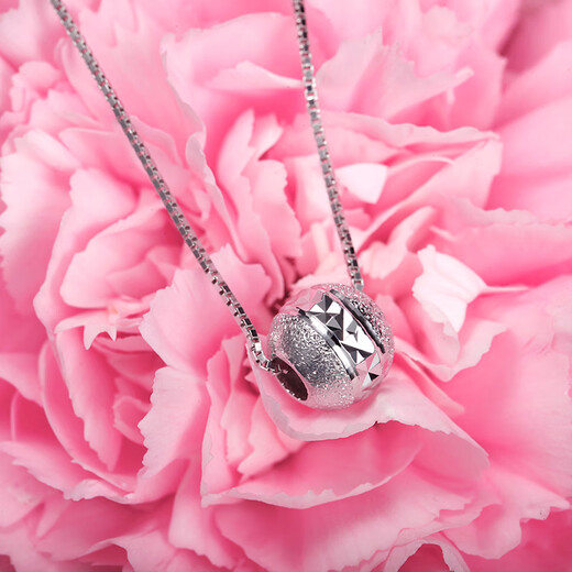 Pt.CharmPt950 platinum pendant transfer beads Passepartout platinum necklace men's and women's couple necklace Valentine's Day New Year's gift If it is not in stock, it can be customized. Take 1.2g as an example