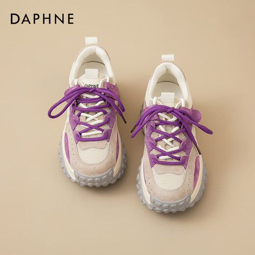 Daphne thick-soled dad shoes for women 2025 new autumn platform shoes season mesh increased versatile casual sports shoes for women