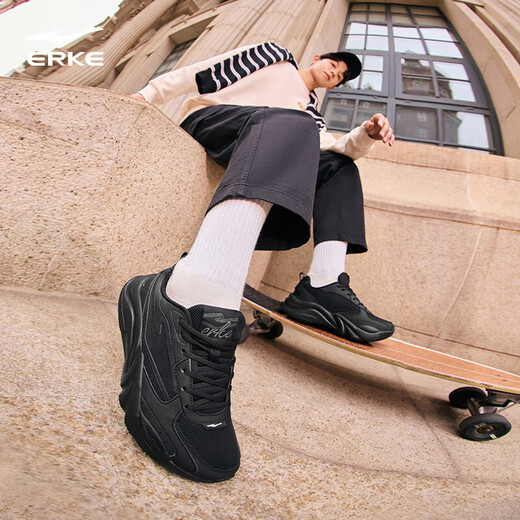 鸿星尔克男鞋休闲鞋男秋冬新款舒适百搭软底轻质运动鞋子男轻便跑鞋