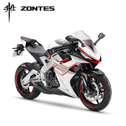 Shengshi ZONTES 703RR New imitation motorcycle water-cooled three-cylinder 699cc (delivered within 45 days after payment) Pearl white (Xihu calipers)