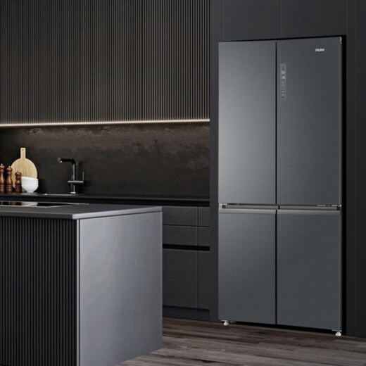 Haier (Haier) cross-double door kitchen equipped with integrated air-cooled high-end dual frequency conversion first-level energy-saving household refrigerator 655 liter air-cooled variable frequency conversion large capacity cross-double door refrigerator