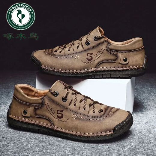 Zapatos para hombres de carpintería de carpintería 2024 Zapatos de algodón hechos a mano de otoño e invierno de cuero genuino al aire libre Suele de trabajo informal zapatos de cuero de desgaste, anti-congelado y cálido 9926 Negro 39
